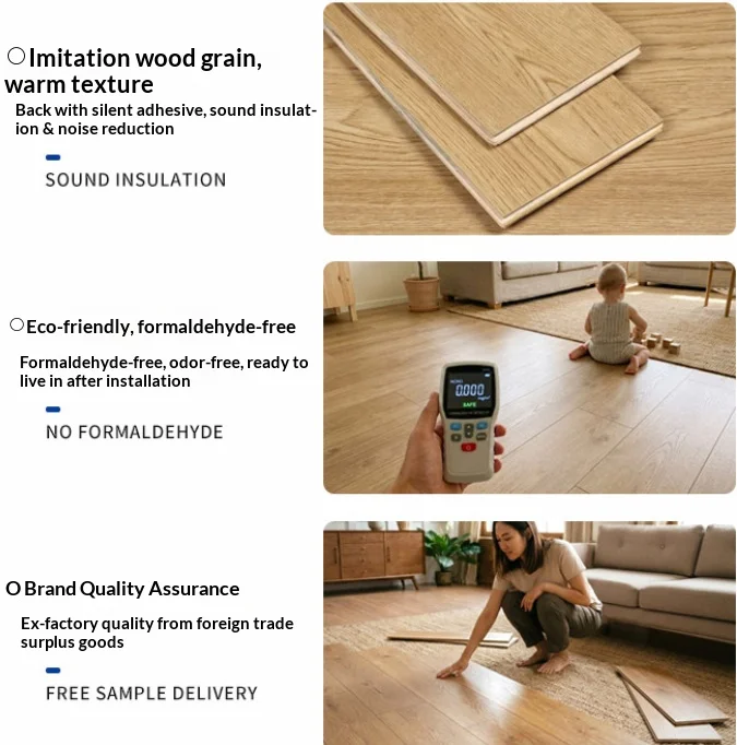 WPC stone-plastic composite wood flooring, waterproof, stone crystal, wear-resistant, and sound-absorbing for home use.
WPC stone-plastic composite wood flooring, waterproof, stone crystal, wear-resistant, and sound-absorbing for home use.
