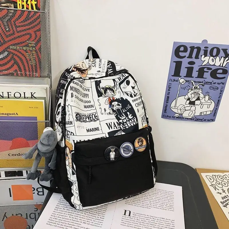 One Piece Backpack Children's Cartoon Luffy Lightweight Backpack Boys Girls Preschool Age Cute Travel Daily Use Portable Storage
One Piece Backpack Children's Cartoon Luffy Lightweight Backpack Boys Girls Preschool Age Cute Travel Daily Use Portable Storage