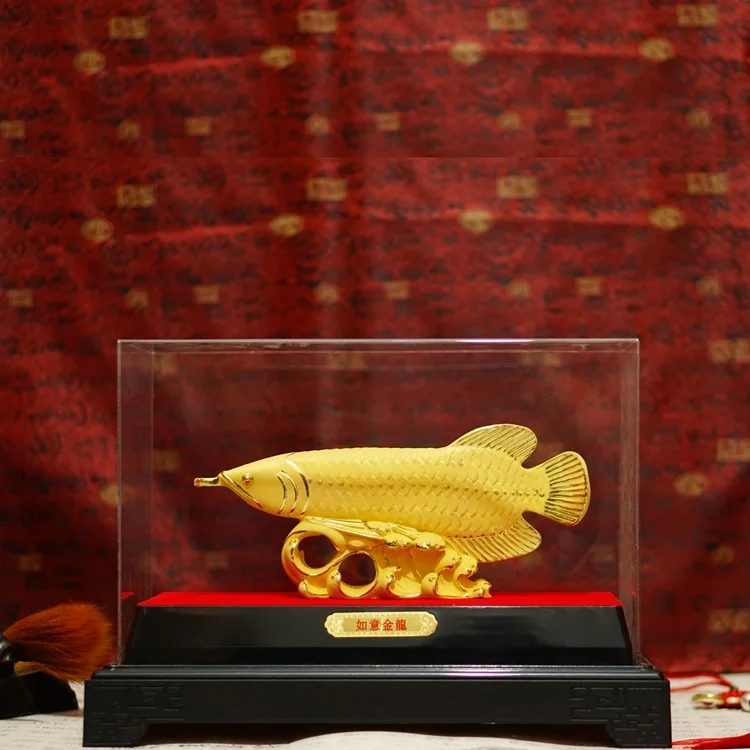 TOP COOL HOME OFFICE company SHOP TOP GIFT Talisman Money Drawing gold-plating Arowana Golden Fish Auspicious FENG SHUI statue
TOP COOL HOME OFFICE company SHOP TOP GIFT Talisman Money Drawing gold-plating Arowana Golden Fish Auspicious FENG SHUI statue