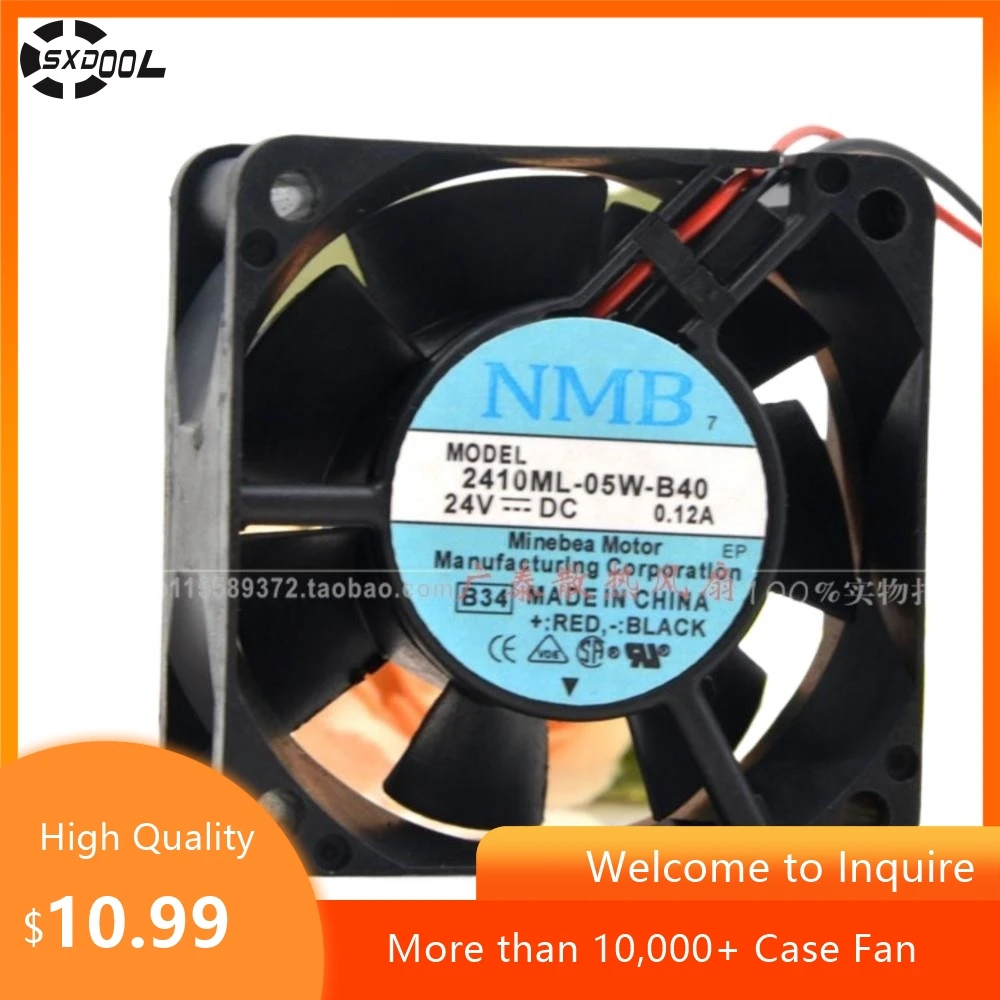 60mm Fan for NMB 24V 0.12A 6025 Cooling Fan 2410ML-05W-B40 for Frequency Converters & Industrial Applications
60mm Fan for NMB 24V 0.12A 6025 Cooling Fan 2410ML-05W-B40 for Frequency Converters & Industrial Applications