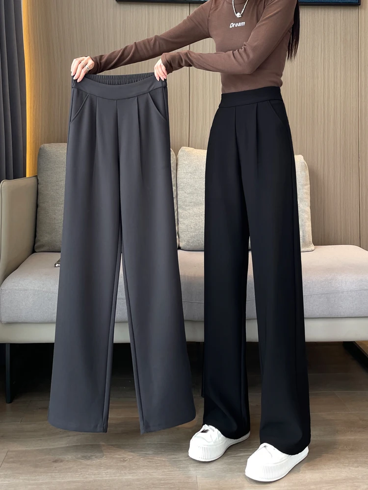 High Waist Thickened Fleece Wide Leg Pants Women Loose Casual Meat Concealing Long Trousers Autumn Winter New Style Korean Ve...
High Waist Thickened Fleece Wide Leg Pants Women Loose Casual Meat Concealing Long Trousers Autumn Winter New Style Korean Ve...