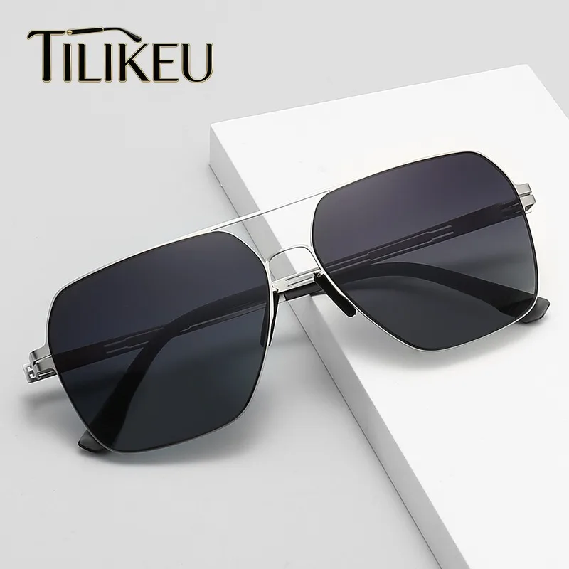 2026 Ultra-Light Stainless Steel Nylon Sunshade Driving Polarized Sunglasses Men's Double Bridge Pilot Square Sun Glasses UV400
2026 Ultra-Light Stainless Steel Nylon Sunshade Driving Polarized Sunglasses Men's Double Bridge Pilot Square Sun Glasses UV400