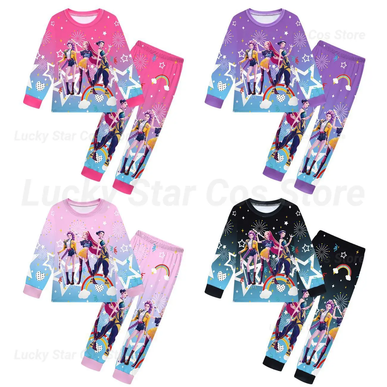 Huntrix Rumi Costume Kids Girls K-pop Anime Demon Hunters Zoey Tshirt Pants Set Fashion Pajamas for Children Clothing 3-14 Years
Huntrix Rumi Costume Kids Girls K-pop Anime Demon Hunters Zoey Tshirt Pants Set Fashion Pajamas for Children Clothing 3-14 Years