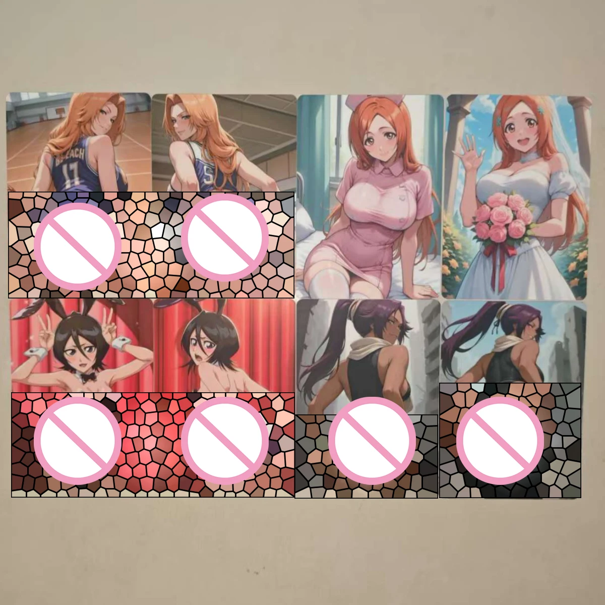 8Pcs/set Card basketball wedding bunny Kuchiki Rukia Shihouin Yoruichi Inoue Orihime Matsumoto Rangiku DIY Collection Card 18+
8Pcs/set Card basketball wedding bunny Kuchiki Rukia Shihouin Yoruichi Inoue Orihime Matsumoto Rangiku DIY Collection Card 18+