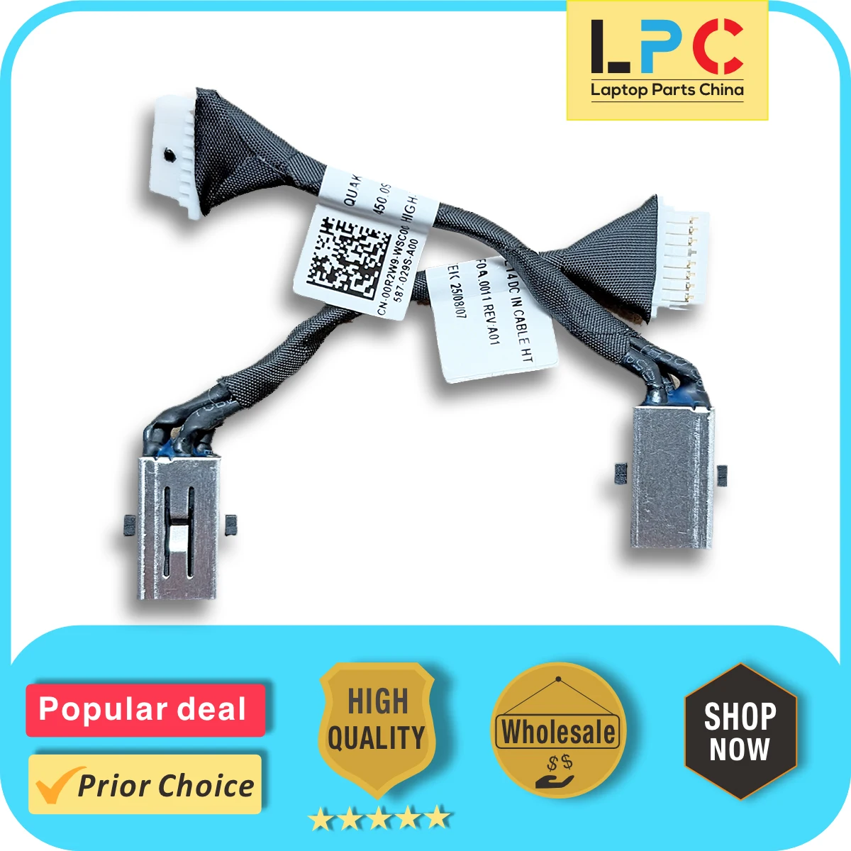 DC Power Jack Charging Port Socket Connector with cable For Dell Latitude 3440 3540 New 450.0SF0A.0031 0R2W9
DC Power Jack Charging Port Socket Connector with cable For Dell Latitude 3440 3540 New 450.0SF0A.0031 0R2W9
