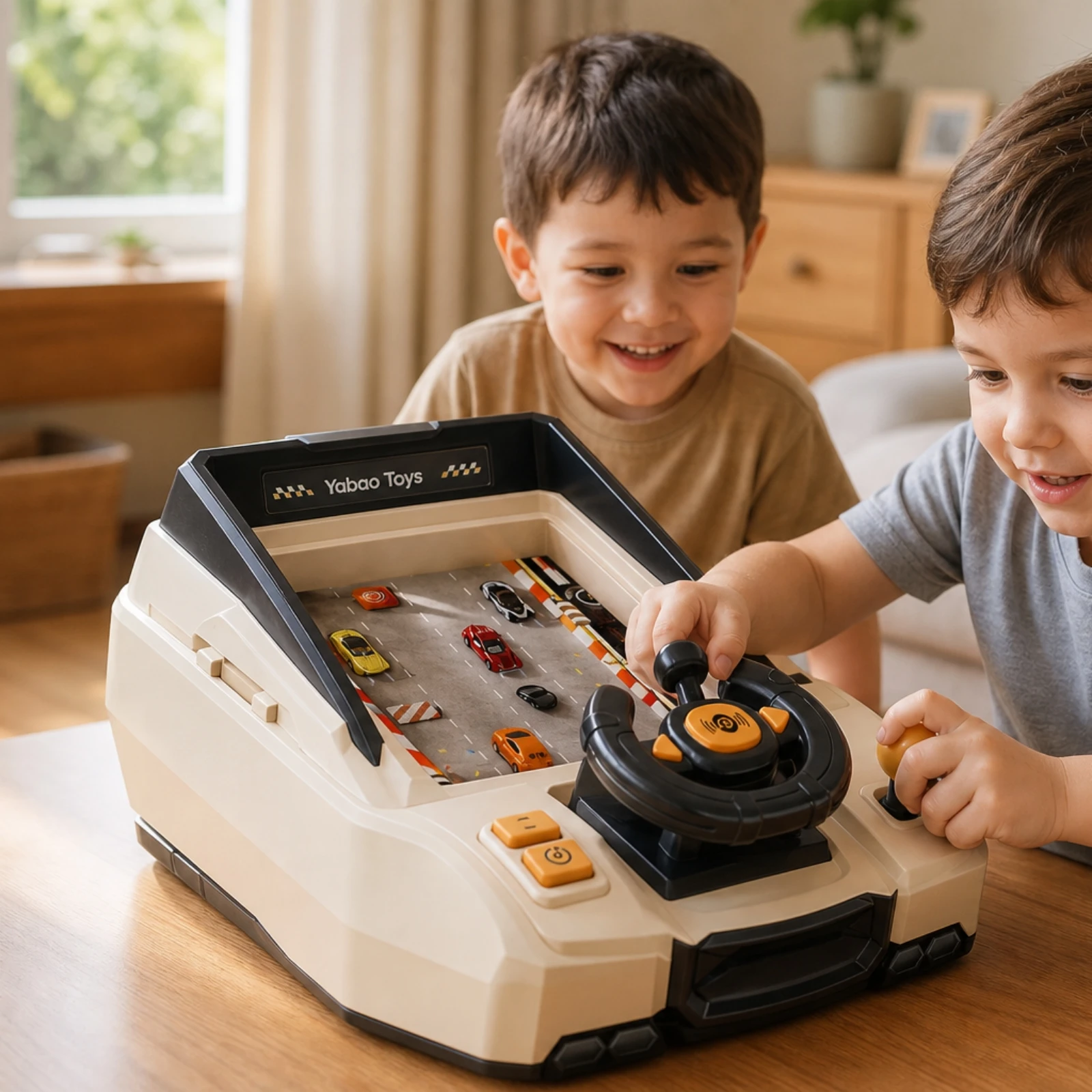 Car Driving Toy with Steering Wheel Pretend Driving Game Toy Obstacle Avoidance Game Compact Portable for Children, Tabletop
Car Driving Toy with Steering Wheel Pretend Driving Game Toy Obstacle Avoidance Game Compact Portable for Children, Tabletop