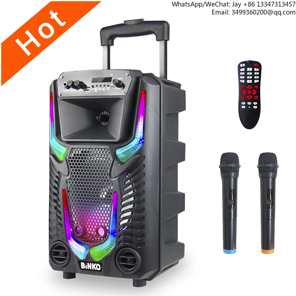 Портативная беспроводная колонка-тележка BiNKO Outdoor с сабвуфером 25 Вт, RGB-подсветкой, сенсорным экраном, TWS и Bluetooth для караоке
Портативная беспроводная колонка-тележка BiNKO Outdoor с сабвуфером 25 Вт, RGB-подсветкой, сенсорным экраном, TWS и Bluetooth для караоке