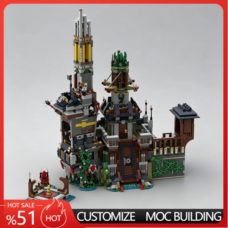 4266 PCS Medieval Skeleton Army Death Fortress MOC Dark Fantasy Castle Building Model DIY Creator Building Blocks Holiday Gifts
4266 PCS Medieval Skeleton Army Death Fortress MOC Dark Fantasy Castle Building Model DIY Creator Building Blocks Holiday Gifts