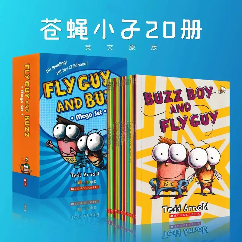 Fly Guy 20-volume set with audio function Fly Guy English version Fly Guy audio-reading version