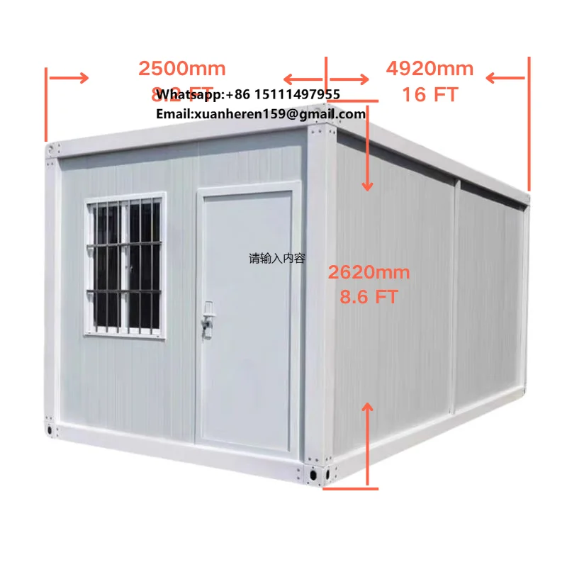 Detachable Container House Easily Transportable Semi-Managed Steel Modular Structure for Office Bedroom Simple Warehouse Use
Detachable Container House Easily Transportable Semi-Managed Steel Modular Structure for Office Bedroom Simple Warehouse Use