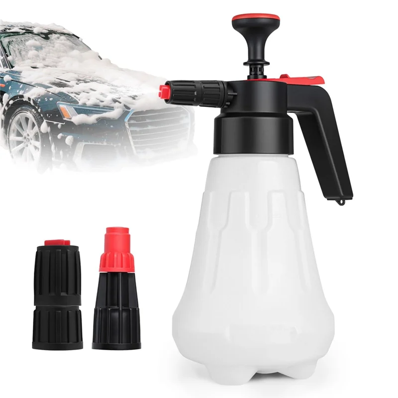 LICE-For Car Wash Foam Sprayer 1.5L Pump, 50Oz With 2 Adjustable Nozzles, For Car Washing And Lawn& Garden For Care
LICE-For Car Wash Foam Sprayer 1.5L Pump, 50Oz With 2 Adjustable Nozzles, For Car Washing And Lawn& Garden For Care