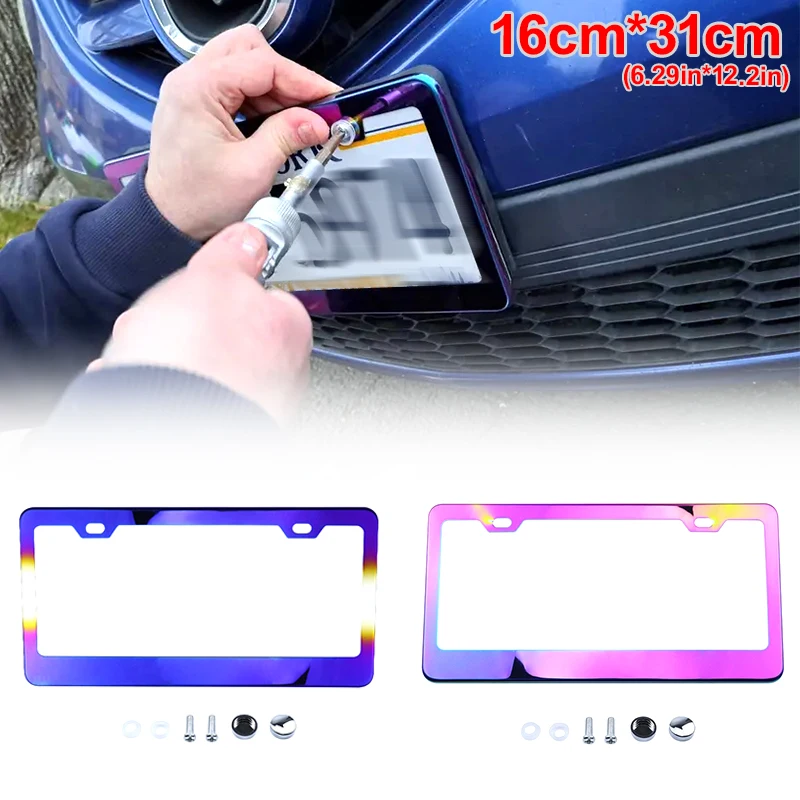 1PC Fashion License Plate Frames 31cm(12.2in) Stainless Steel Universal US Car License Plate Bracket Holder Inclusion Holder
1PC Fashion License Plate Frames 31cm(12.2in) Stainless Steel Universal US Car License Plate Bracket Holder Inclusion Holder