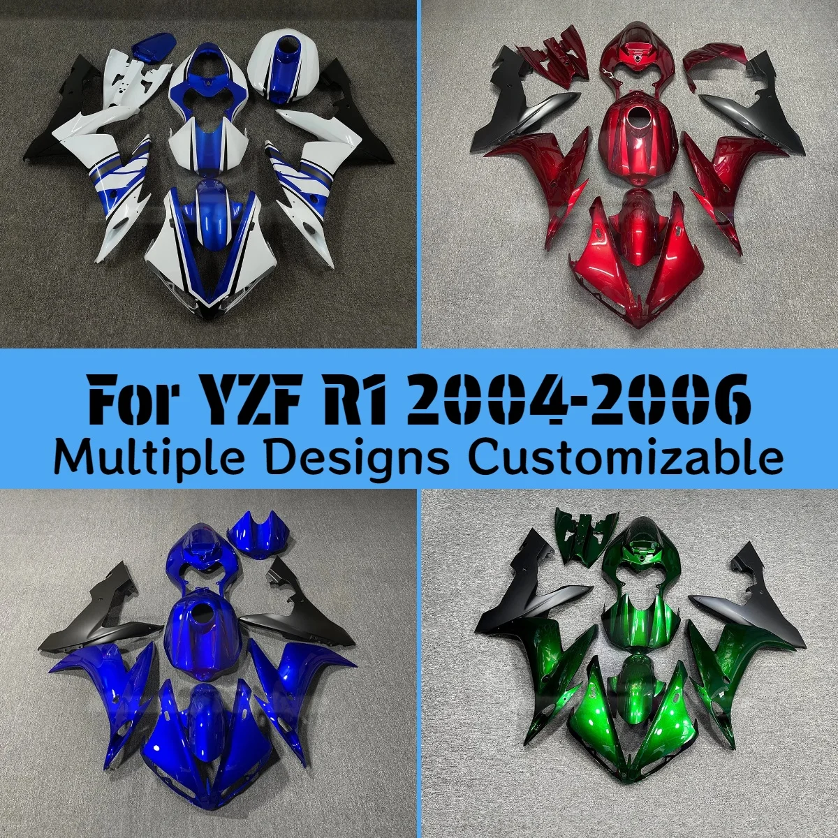 For YAMAHA CBR 600 RR 07 08 Motorcycle Fairing Kit YZFR1 04 05 06 Customizable Injection Fairings Bodywork Set Fit
For YAMAHA CBR 600 RR 07 08 Motorcycle Fairing Kit YZFR1 04 05 06 Customizable Injection Fairings Bodywork Set Fit