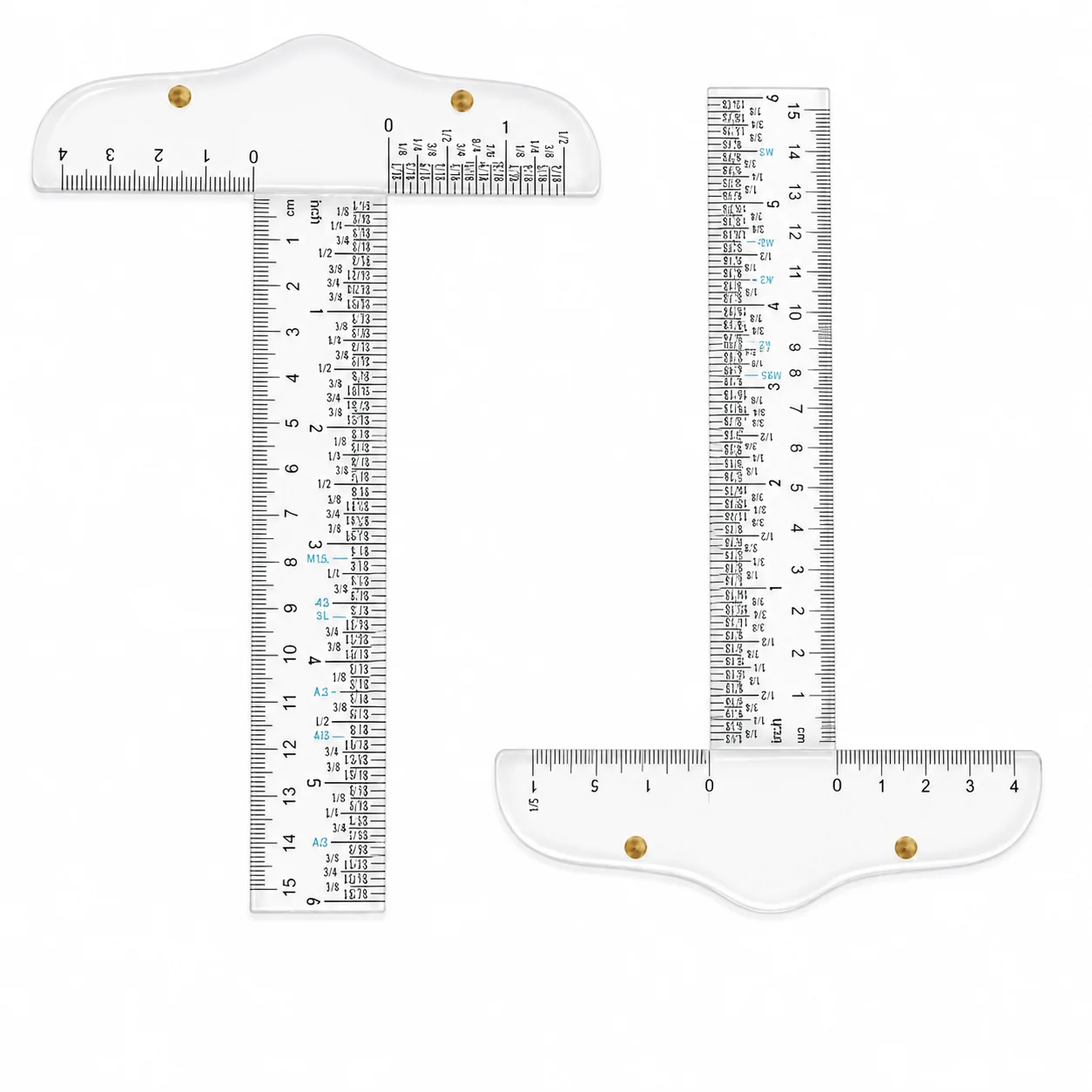 Drafting T-Square Ruler, Transparent Acrylic, Dual CM/Inch Markings, Zero-Center Alignment, Fade-Resistant, Lightweight Tool
Drafting T-Square Ruler, Transparent Acrylic, Dual CM/Inch Markings, Zero-Center Alignment, Fade-Resistant, Lightweight Tool