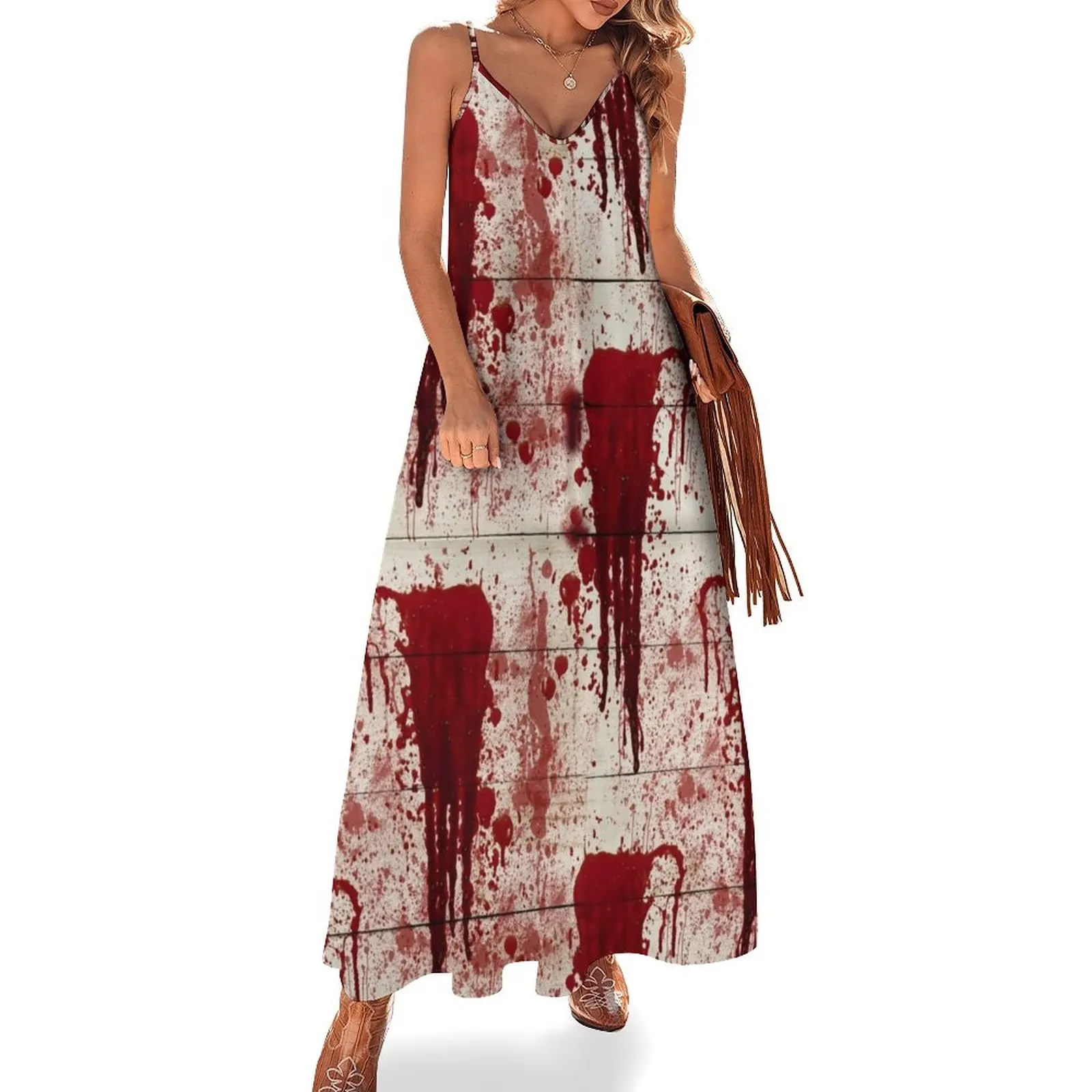 Bloody Crime Scene Halloween Sleeveless Long Dress Womens dresses dress for women summer chic and elegant woman dress
Bloody Crime Scene Halloween Sleeveless Long Dress Womens dresses dress for women summer chic and elegant woman dress
