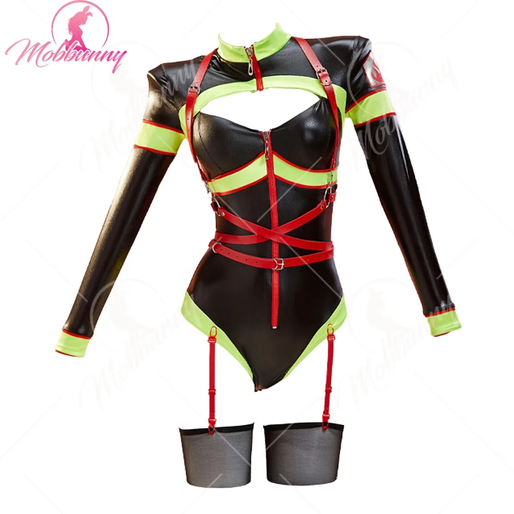MOBBUNNY Women Sexy Firefighter Costume Women Halloween Cosplay Costume Colorblocked Bodysuit with Straps and Socks
MOBBUNNY Women Sexy Firefighter Costume Women Halloween Cosplay Costume Colorblocked Bodysuit with Straps and Socks