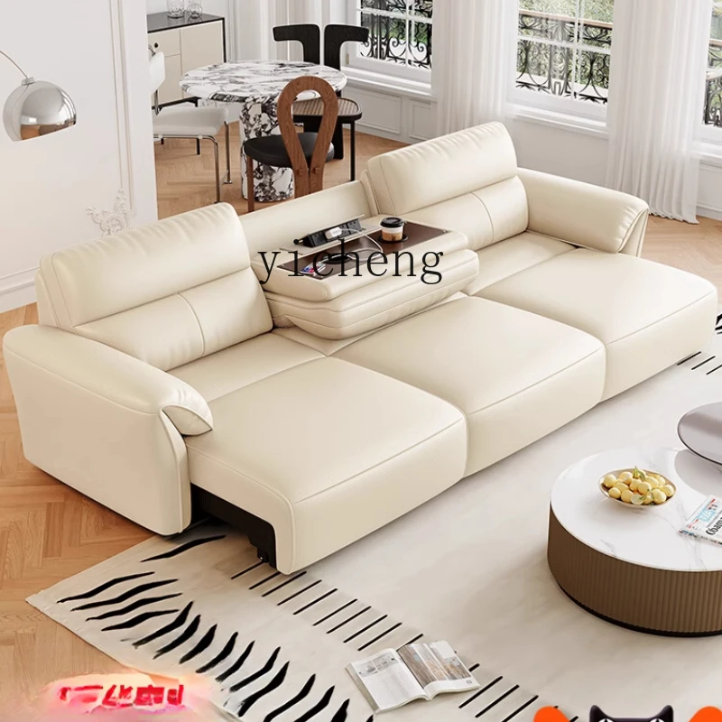 ZC leather sofa bed living room new multi-functional folding dual-purpose straight row intelligent electric sofa
ZC leather sofa bed living room new multi-functional folding dual-purpose straight row intelligent electric sofa