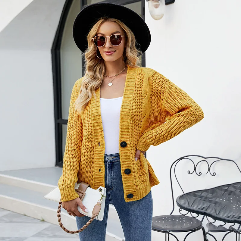 Casual Elegant College Single Breasted Sweater Women 2022 Autumn Female Sweaters Tops Solid Color V-neck Knitted Cardigan Coat
Casual Elegant College Single Breasted Sweater Women 2022 Autumn Female Sweaters Tops Solid Color V-neck Knitted Cardigan Coat