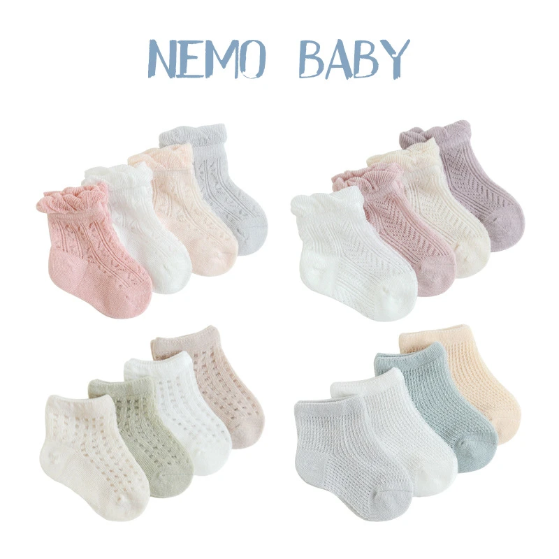 4 Pairs Infant Baby Socks for Girl Boy Thin Cotton Breathable Mesh Cute Accessories Unisex Newborn Boneless Short Socks
4 Pairs Infant Baby Socks for Girl Boy Thin Cotton Breathable Mesh Cute Accessories Unisex Newborn Boneless Short Socks
