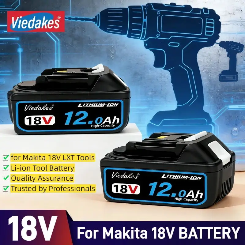 original 18v 12000mAh Rechargeable battery, Replacement for Makita drill 18V DDF487 DGA405 DTW700 DTD173 HR140Z DJV182Z
original 18v 12000mAh Rechargeable battery, Replacement for Makita drill 18V DDF487 DGA405 DTW700 DTD173 HR140Z DJV182Z