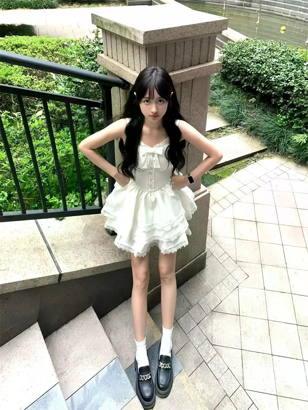 Sweet Sister White Bowknot Strap Dress Set Waist Cinched Puffy Skirt Open Cardigan French Style Casual Fashion for Teens
Sweet Sister White Bowknot Strap Dress Set Waist Cinched Puffy Skirt Open Cardigan French Style Casual Fashion for Teens