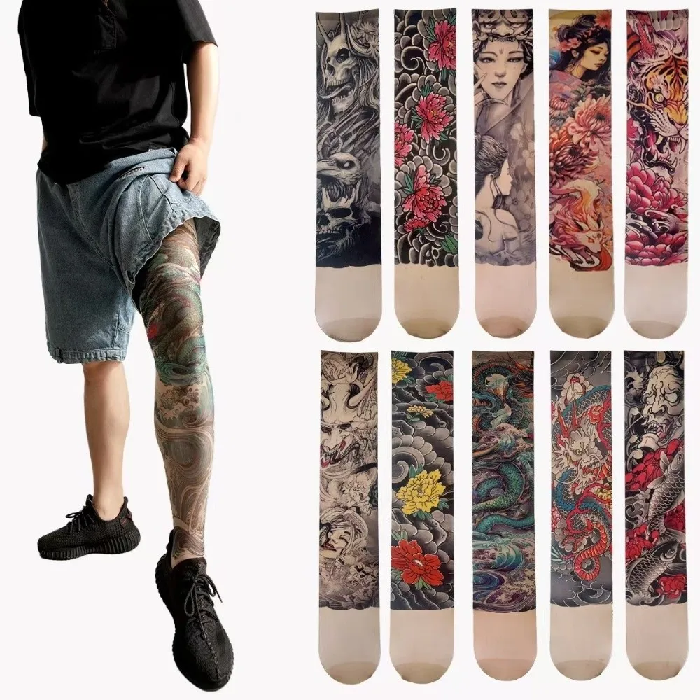 1pc Simulated Tattoo Single-leg Socks Terrifyin Perspective Women's Printed Thigh Socks Personality Mesh Single-tube Socks
1pc Simulated Tattoo Single-leg Socks Terrifyin Perspective Women's Printed Thigh Socks Personality Mesh Single-tube Socks