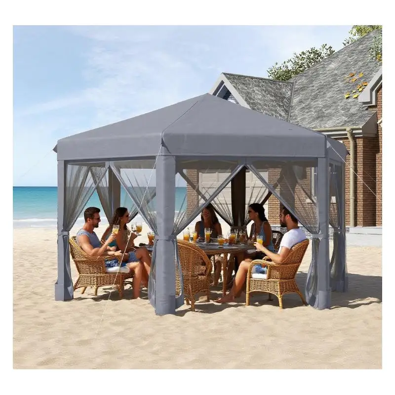Heavy Duty Hexagonal Pop Up Gazebo Tent - Outdoor Canopy for Events & Gatherings, Easy Setup & Portable Design
Heavy Duty Hexagonal Pop Up Gazebo Tent - Outdoor Canopy for Events & Gatherings, Easy Setup & Portable Design