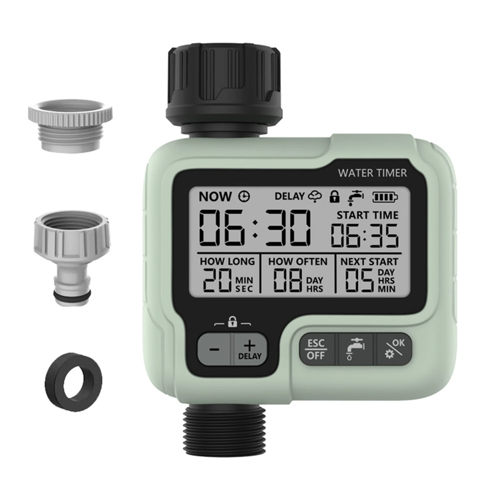 Outdoor Irrigation Water Timer Automatic Water Timer Digital Garden Irrigation Machine, Intelligent Sprinkler Garden Watering
Outdoor Irrigation Water Timer Automatic Water Timer Digital Garden Irrigation Machine, Intelligent Sprinkler Garden Watering