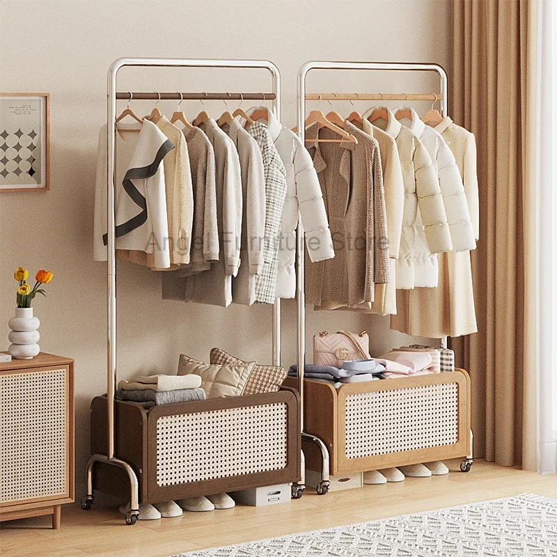 Multi functional Wooden Coat Rack Bedroom Clothes Hanger Storage Basket With Universal Wheel Home Wardrobe Furniture
Multi functional Wooden Coat Rack Bedroom Clothes Hanger Storage Basket With Universal Wheel Home Wardrobe Furniture