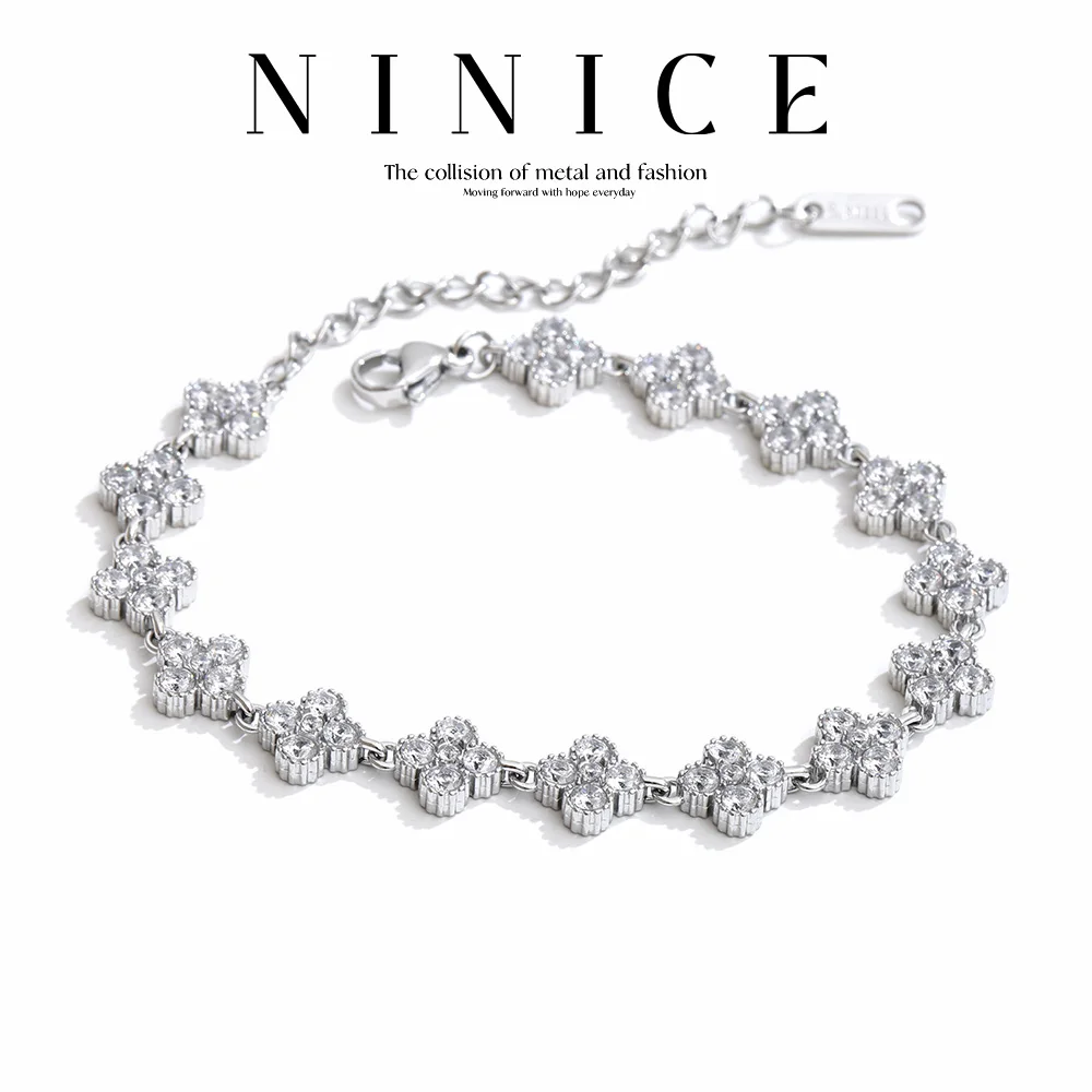 NiNice 316L Stainless Steel Bracelet Cubic Zirconia Exquisite Temperament Popular Fashion Simple Selection Jewelry Wholesale
NiNice 316L Stainless Steel Bracelet Cubic Zirconia Exquisite Temperament Popular Fashion Simple Selection Jewelry Wholesale