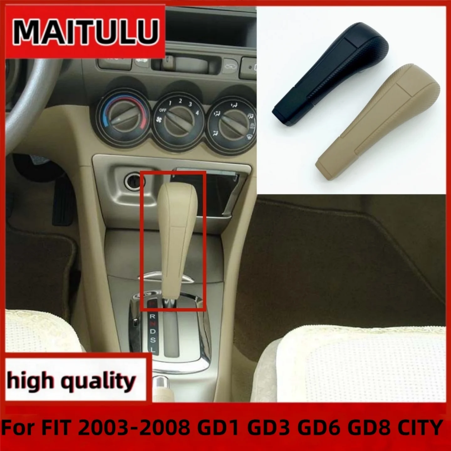 Black For FIT 2003-2008 GD1 GD3 GD6 CITY Automatic Car Shift Lever Knob Gear Shift Knob Lever Shifter
Black For FIT 2003-2008 GD1 GD3 GD6 CITY Automatic Car Shift Lever Knob Gear Shift Knob Lever Shifter