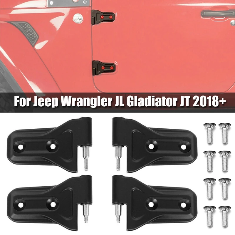 4 шт., черные автомобильные петли для наружных и боковых дверей Jeep Wrangler JL Gladiator JT 2018 +
4 шт., черные автомобильные петли для наружных и боковых дверей Jeep Wrangler JL Gladiator JT 2018 +