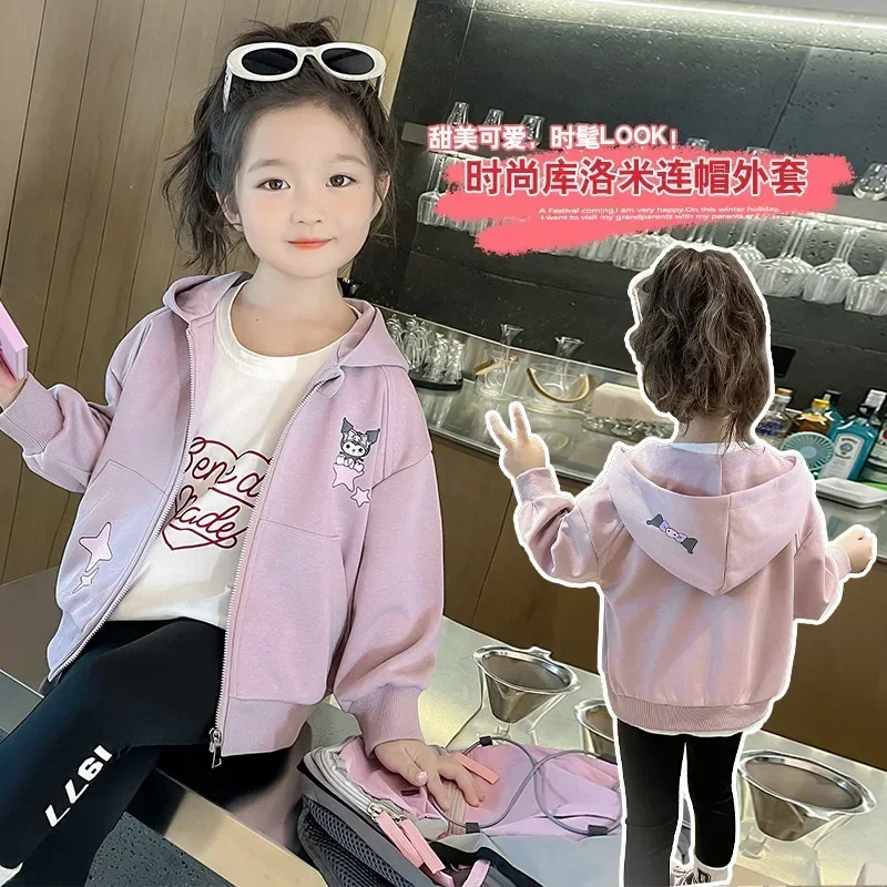 Children Kuromi Anime Kawaii Hooded Coat Cute CartoonSanrio Ins Y2k Fashion Long Sleeve Jacket Clothing Gifts for Kids
Children Kuromi Anime Kawaii Hooded Coat Cute CartoonSanrio Ins Y2k Fashion Long Sleeve Jacket Clothing Gifts for Kids