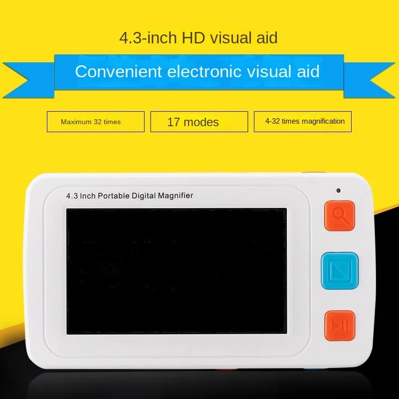 4.3" Portable Electronic Magnifier | Handheld HD Assistive Vision Aid | Low Vision Reading Magnifier for Elderly
4.3" Portable Electronic Magnifier | Handheld HD Assistive Vision Aid | Low Vision Reading Magnifier for Elderly