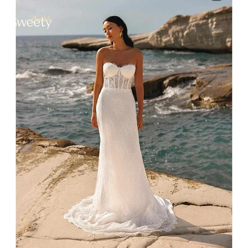 Off The Shoulder Mermaid Wedding Dress Organza With Embroidery Lace Ball Gown Sleeveless Elegant Bridal Backless Robe De Mariee
Off The Shoulder Mermaid Wedding Dress Organza With Embroidery Lace Ball Gown Sleeveless Elegant Bridal Backless Robe De Mariee