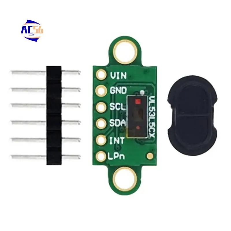 AC56-VL53L5X V2 TOF Wide-Field Time Of Flight Multi-Region Laser Ranging Sensor Module VL53L5CX
AC56-VL53L5X V2 TOF Wide-Field Time Of Flight Multi-Region Laser Ranging Sensor Module VL53L5CX