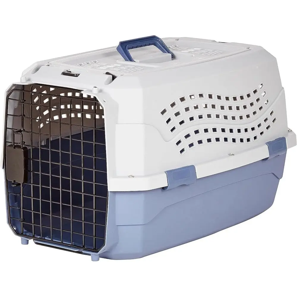 2-Door Top-Load Hard-Sided Dogs, Cats Pet Travel Carrier, Gray & Blue, 22.8"L x 15.0"W x 13.0"H
2-Door Top-Load Hard-Sided Dogs, Cats Pet Travel Carrier, Gray & Blue, 22.8"L x 15.0"W x 13.0"H