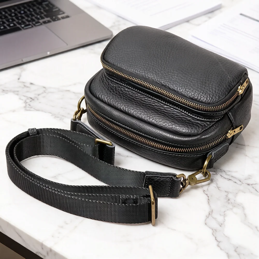 LEATHFOCUS Crazy Bag Fashion Leather Men's Bag, Casual Crossbody Bag,Genuine Leather Bag
LEATHFOCUS Crazy Bag Fashion Leather Men's Bag, Casual Crossbody Bag,Genuine Leather Bag