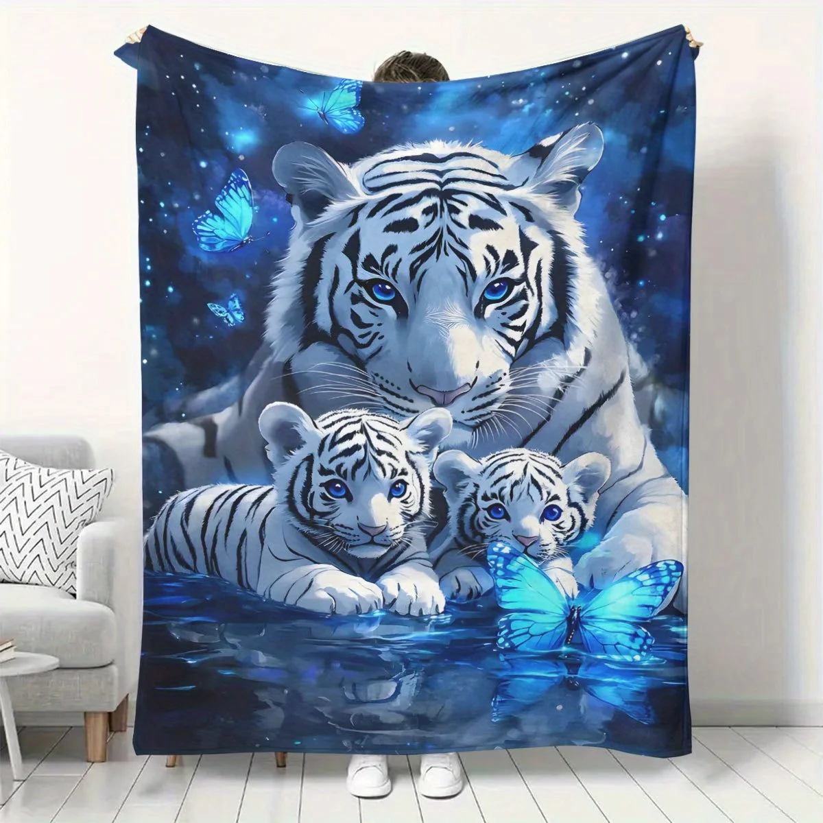 Triple White Tiger Blanket – Soft, Warm All-Season Throw for Sofa, Bed, Car, Office & Travel – Ideal Gift
Triple White Tiger Blanket – Soft, Warm All-Season Throw for Sofa, Bed, Car, Office & Travel – Ideal Gift