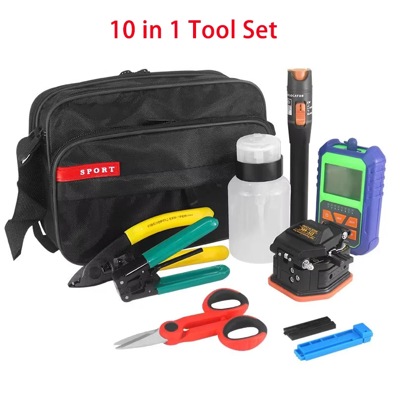 Optical Power Meter and 10mw Visual Fault Locator MINI OPM DY-60C Fiber Cleaver FTTH Fiber Optic Tool Kit
Optical Power Meter and 10mw Visual Fault Locator MINI OPM DY-60C Fiber Cleaver FTTH Fiber Optic Tool Kit