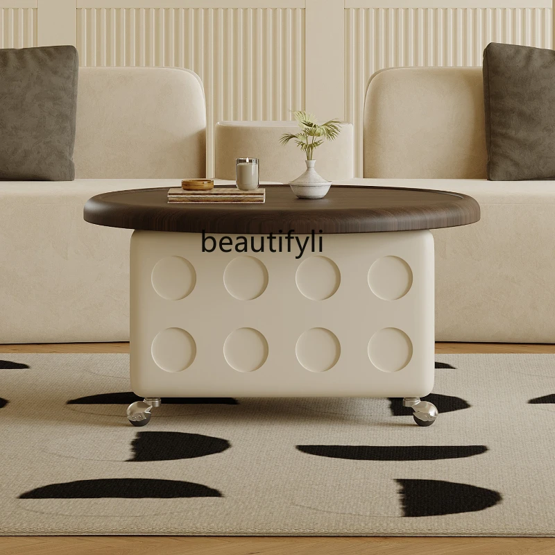 Mid-Ancient Designer round Lifting Coffee Table Sofa Small Portable Italian Minimalist Living Room Table
Mid-Ancient Designer round Lifting Coffee Table Sofa Small Portable Italian Minimalist Living Room Table