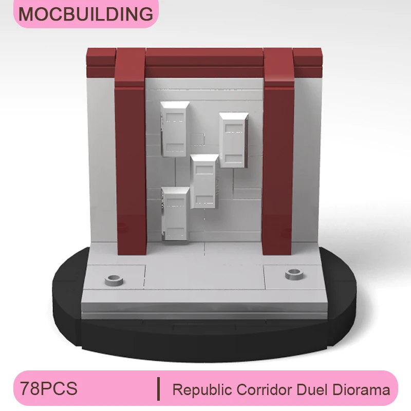 Республика Коридор Дуэль Диорама MOC Строительные блоки Модель DIY Сборка Кирпичей Космическая архитектура Дисплей Рождественские игрушки Подарки 78 шт.
Республика Коридор Дуэль Диорама MOC Строительные блоки Модель DIY Сборка Кирпичей Космическая архитектура Дисплей Рождественские игрушки Подарки 78 шт.