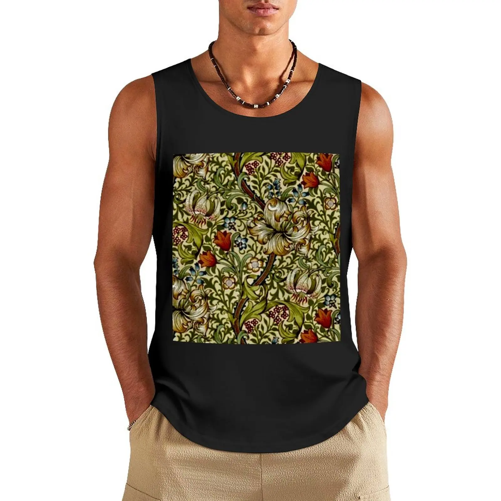William Morris Golden Lily Tank Top Men gym sportswear anime new in tops & t-shirt Men's clothes luxury style
William Morris Golden Lily Tank Top Men gym sportswear anime new in tops & t-shirt Men's clothes luxury style
