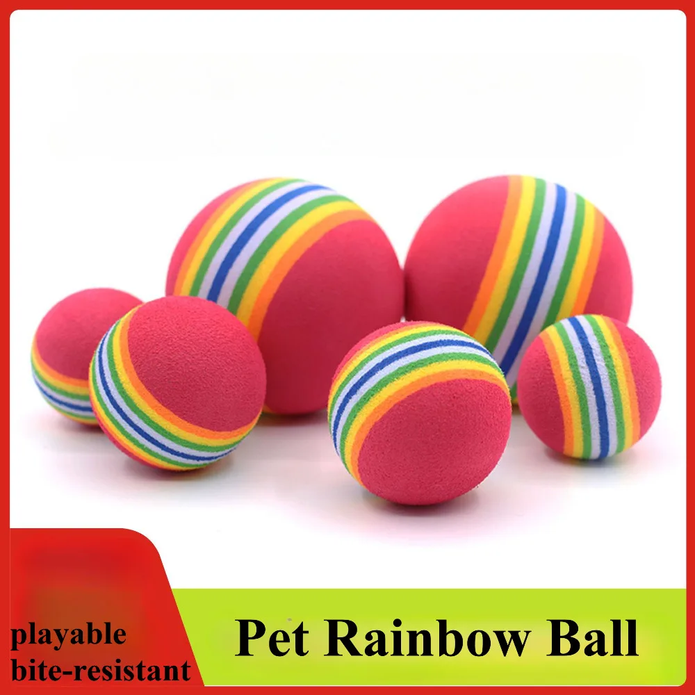 Pet Rainbow Ball Colorful Balls Cat Toy Balls EVA Foam Cotton Balls Pet Toy Balls Small Dog Supplies
Pet Rainbow Ball Colorful Balls Cat Toy Balls EVA Foam Cotton Balls Pet Toy Balls Small Dog Supplies