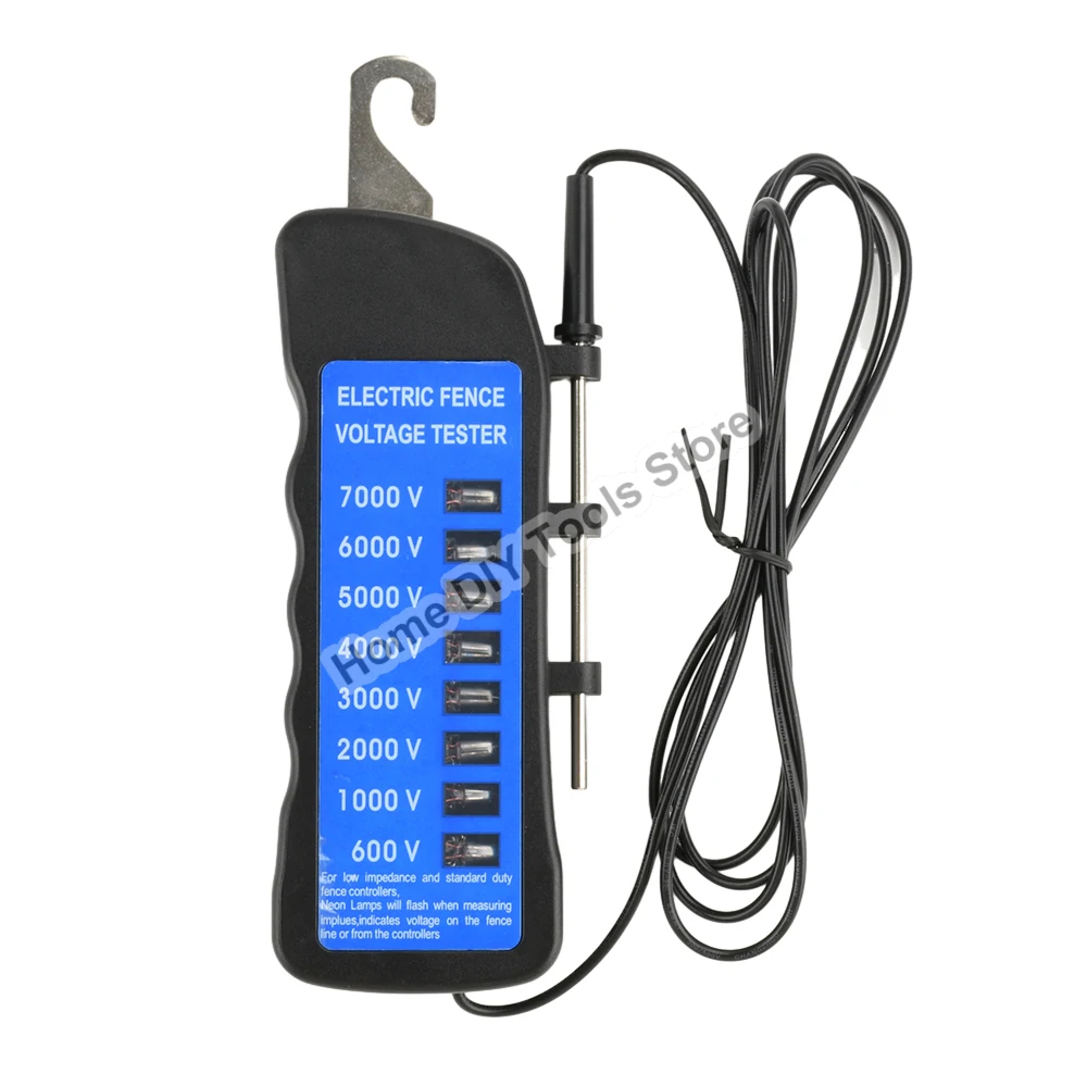 Fence Voltage Tester 600V-7KV Neon Fence Voltage Tester 8 Neon Indicator Lights Waterproof Fence Tester for Farms
Fence Voltage Tester 600V-7KV Neon Fence Voltage Tester 8 Neon Indicator Lights Waterproof Fence Tester for Farms