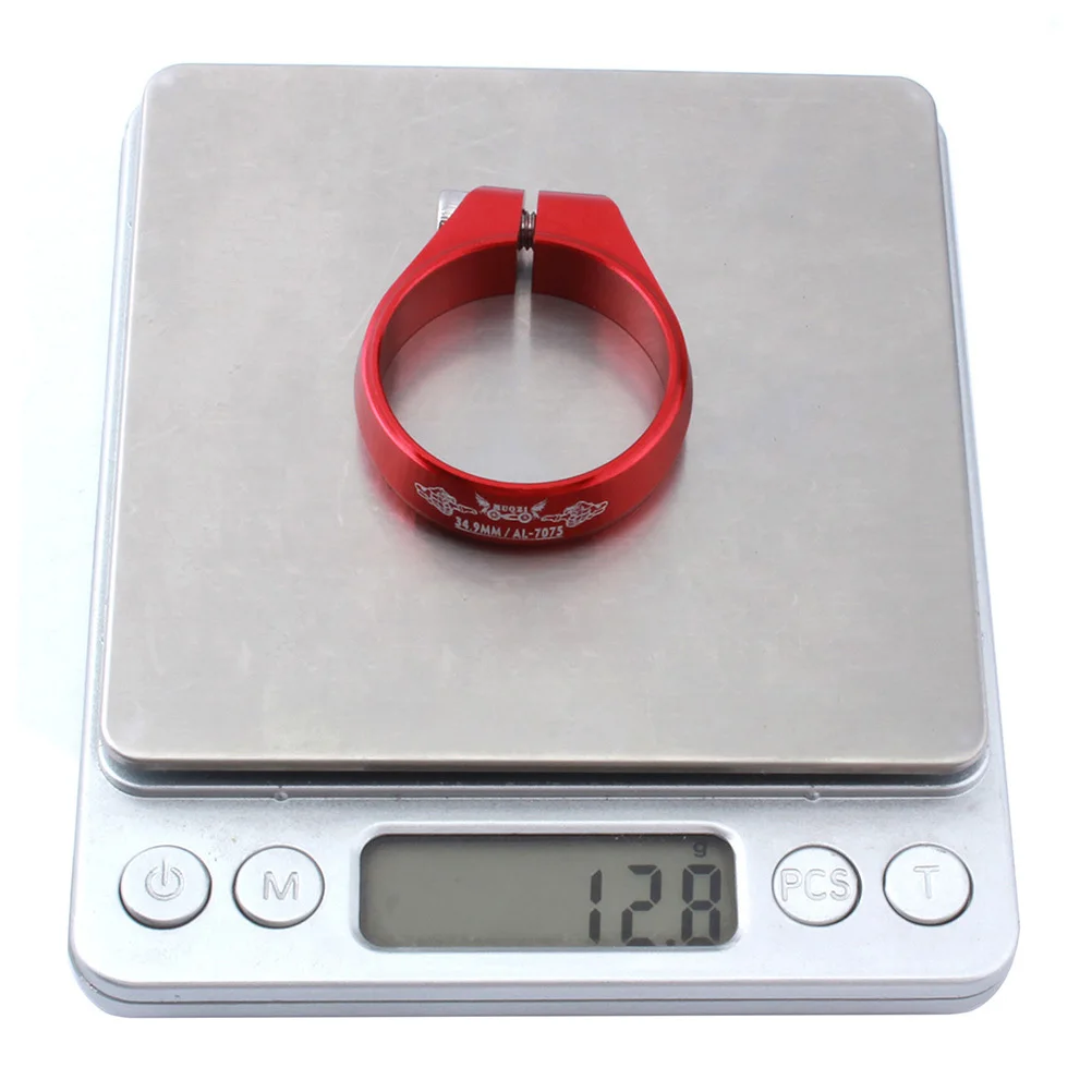 349mm Aluminum Alloy Bike Seat Clamp Red Sturdy Lightweight Durable Cnc Machined Strong Retaining Bolt Road Bicycle
349mm Aluminum Alloy Bike Seat Clamp Red Sturdy Lightweight Durable Cnc Machined Strong Retaining Bolt Road Bicycle