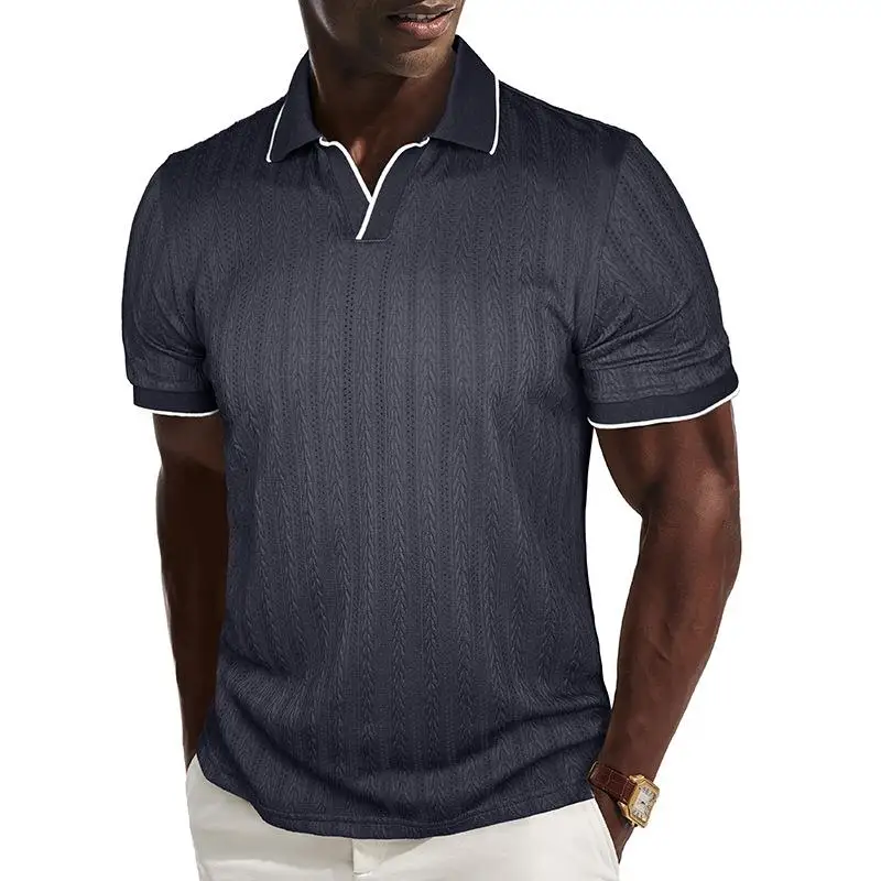 Men's Regular Fit Knitted Short Sleeve Shirt Textured Knit Golf Shirt Summer Breathable Elastic Casual Fashion Top
Men's Regular Fit Knitted Short Sleeve Shirt Textured Knit Golf Shirt Summer Breathable Elastic Casual Fashion Top