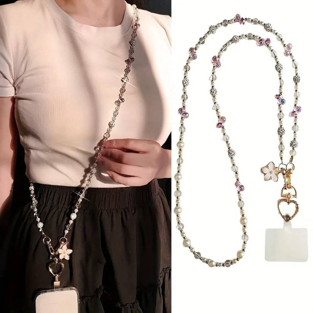 Bag Chain Beaded Crossbody Phone Chain Long-style Anti Loss Mobile Phone Crossbody Strap Colorful Sweet Phone Neck Straps
Bag Chain Beaded Crossbody Phone Chain Long-style Anti Loss Mobile Phone Crossbody Strap Colorful Sweet Phone Neck Straps