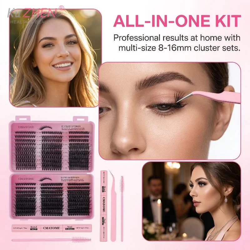 600pcs Black Individual Eyelash Extensions Thick Fluffy 30D/100D Mix Length DIY Cluster Lashes For Easy Application And Removal
600pcs Black Individual Eyelash Extensions Thick Fluffy 30D/100D Mix Length DIY Cluster Lashes For Easy Application And Removal