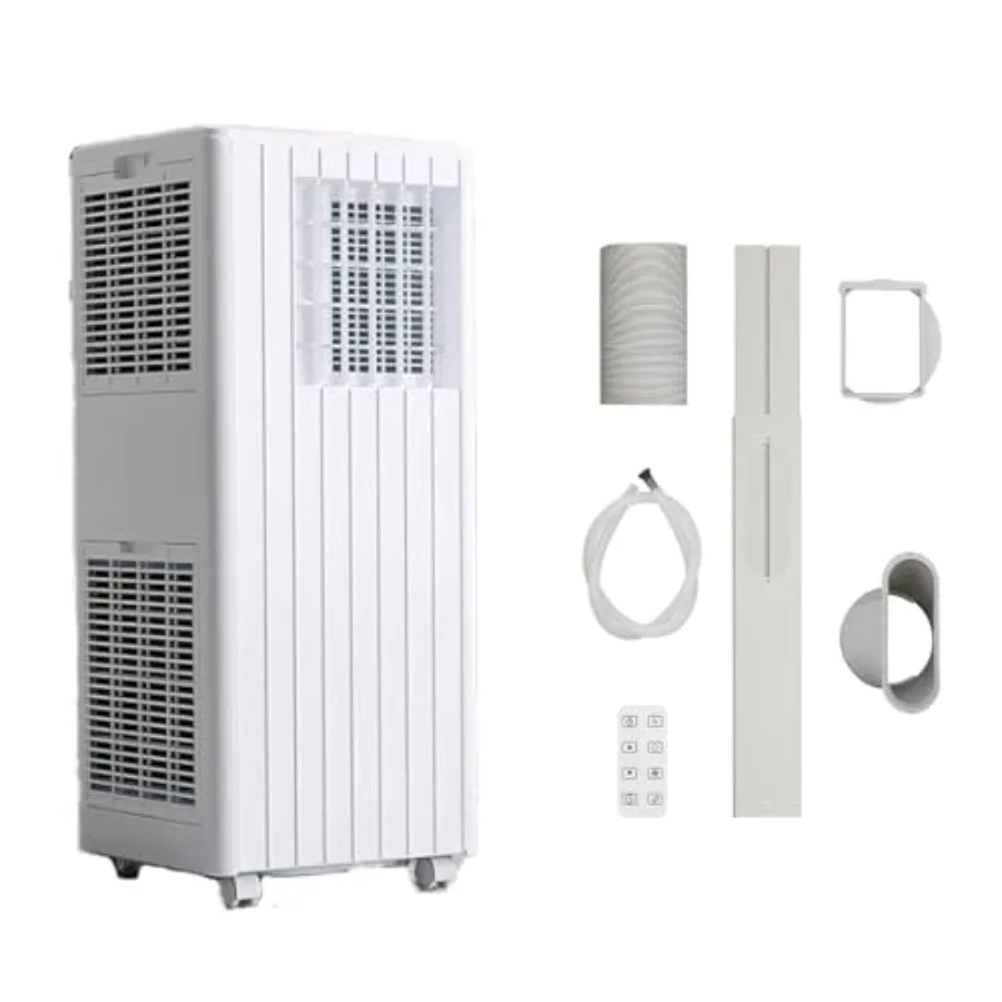 Портативный кондиционер 8000 BTU 3-в-1 для спальни площадью до 350 кв. м. Вентилятор с функцией осушения воздуха, режимом сна, 24-часовым таймером и дистанционным управлением
Портативный кондиционер 8000 BTU 3-в-1 для спальни площадью до 350 кв. м. Вентилятор с функцией осушения воздуха, режимом сна, 24-часовым таймером и дистанционным управлением